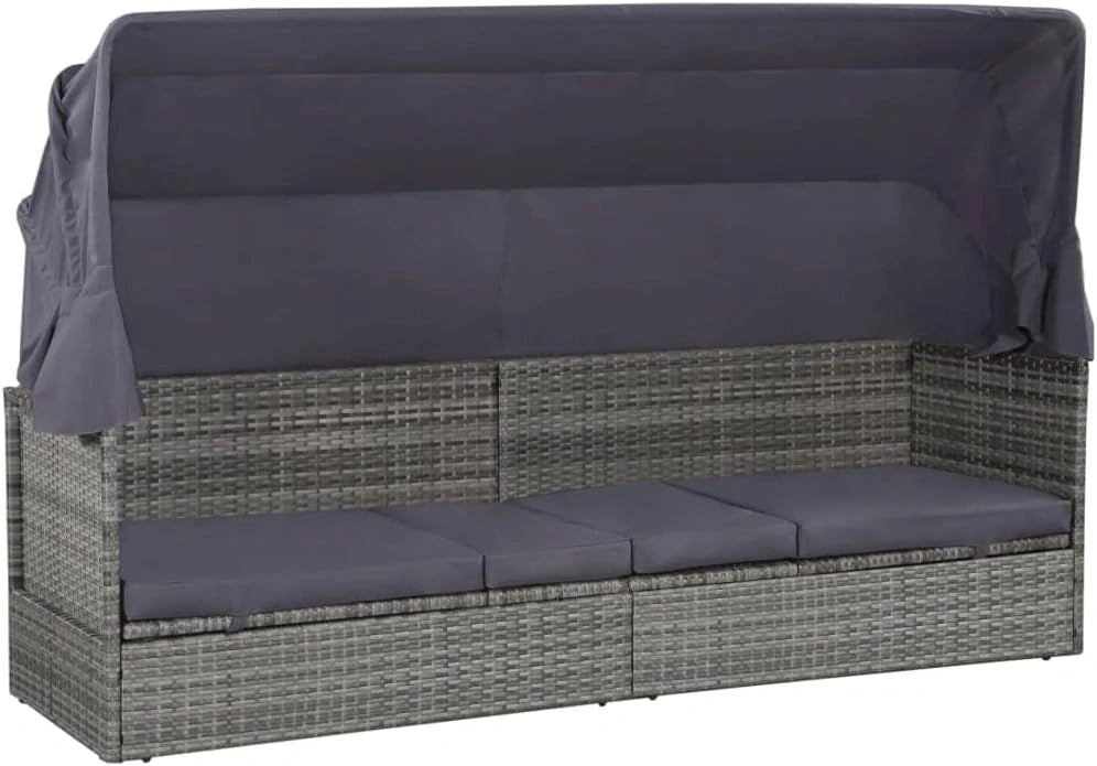 vidaXL Gartenbett, Grau