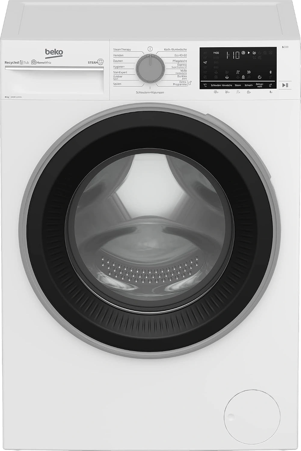 Beko Waschmaschine B3WFU58415W1, Fassungsvermögen 8 kg, Bluetooth, Weiß