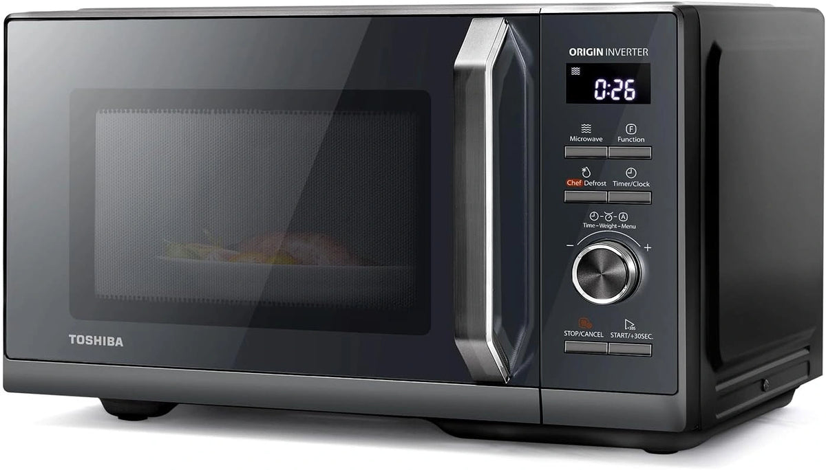 TOSHIBA Mikrowelle MW3-AG25PFI, 25 L, Grillfunktion, Einbaugerät, Grau