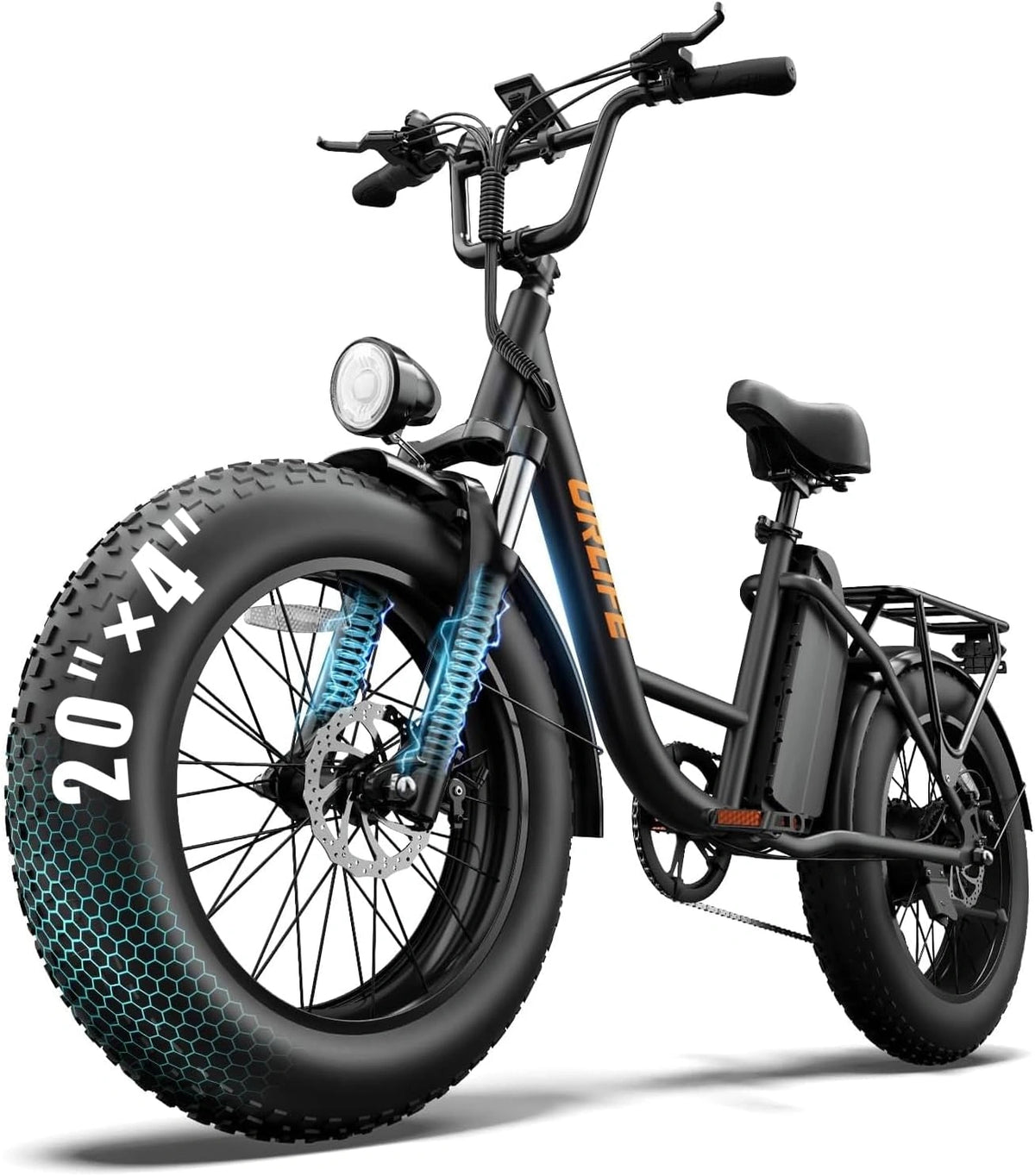 URLIFE E-Bike URLIFE 20, 20 Zoll, Reichweite bis 110 km, 15,6 Ah, 48 V