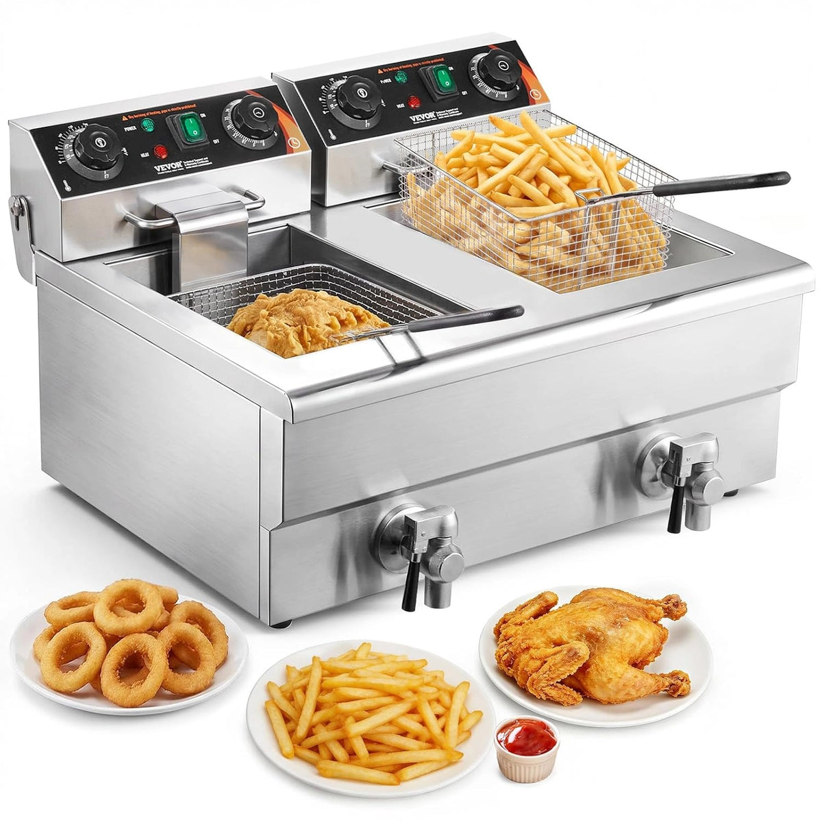 VEVOR Fritteuse, Edelstahl