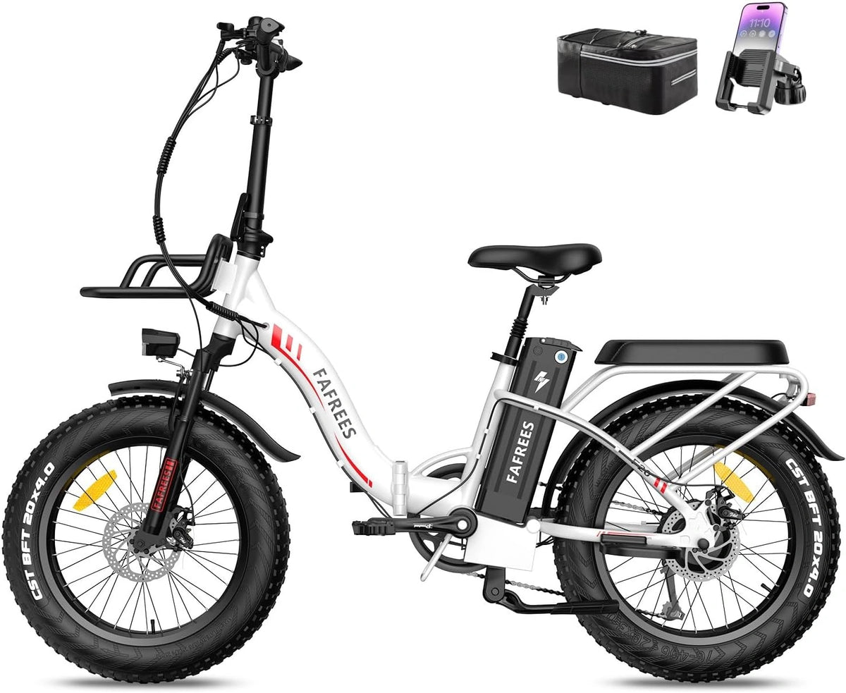 Fafrees E-Bike, 4.0 Zoll, Reichweite bis 200 km, 30 Ah, 48 V
