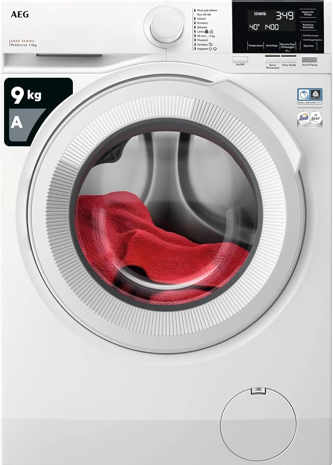 AEG Frontlader-Waschmaschine LR6G94OW, Weiß