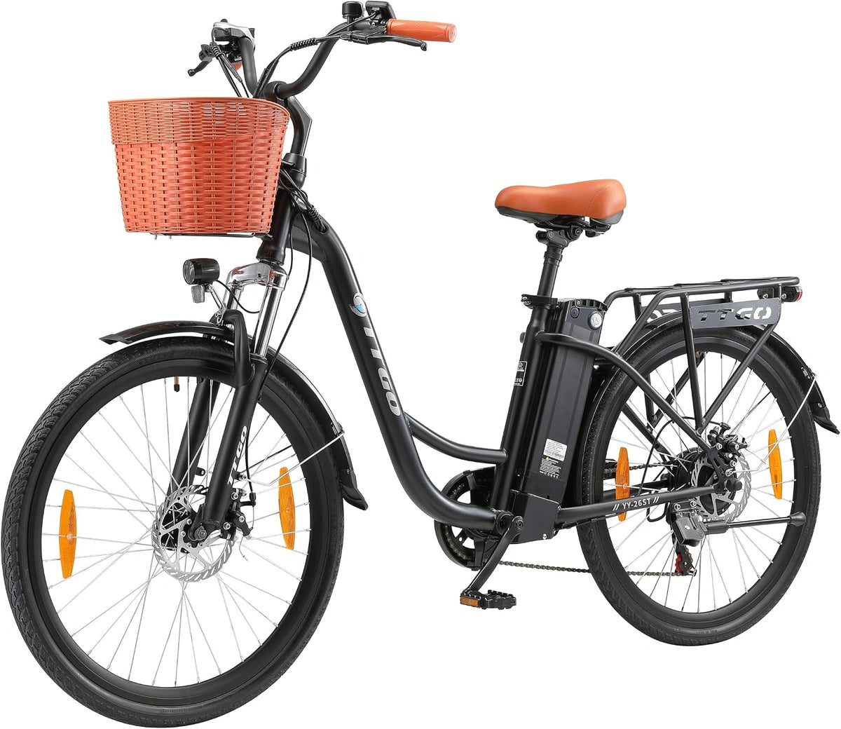 ttgo E-Bike, 26 Zoll, Reichweite bis 120 km, 18 Ah, 36 V