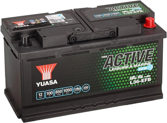 Yuasa Akku L36-EFB, 100 Ah, 12 V