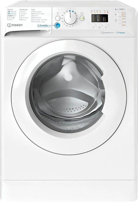Indesit Frontlader-Waschmaschine, freistehend