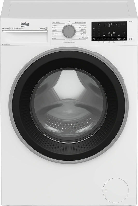 Beko Waschmaschine B3WFU58415W1, Fassungsvermögen 8 kg, Bluetooth, Weiß