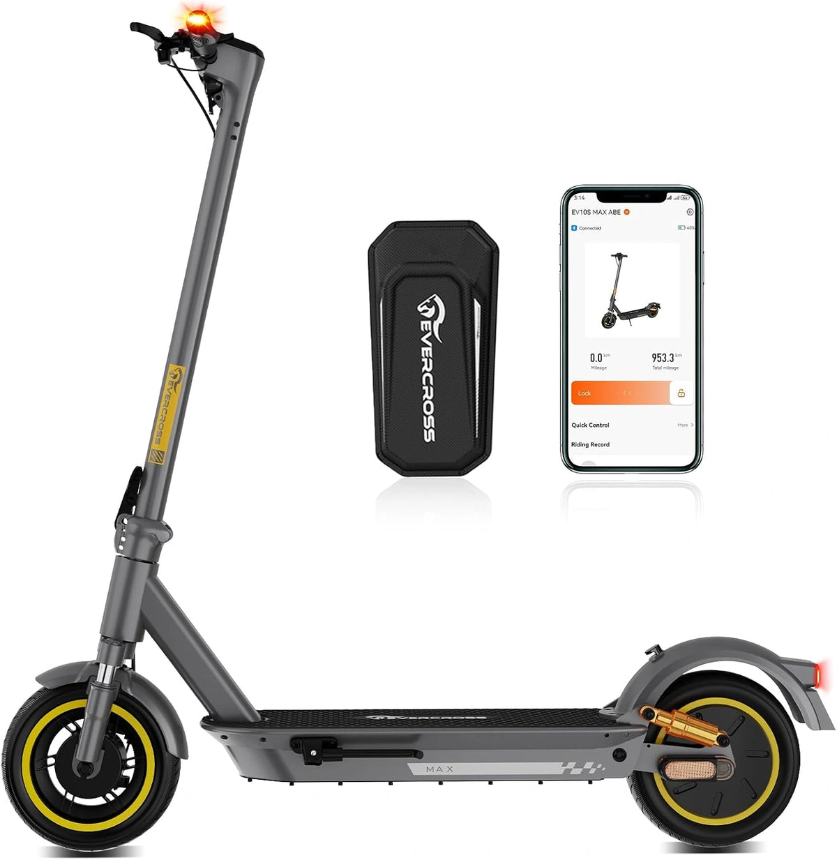 EVERCROSS E-Scooter, Reichweite bis 80 km, klappbar