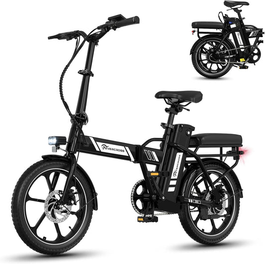 EVERCROSS E-Bike, 20 Zoll, Reichweite bis 25 km