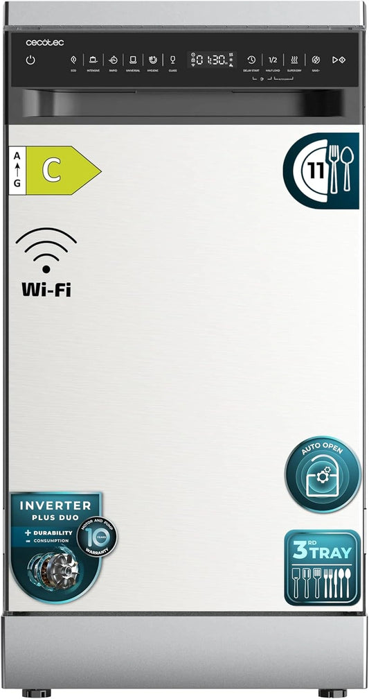 Cecotec Geschirrspüler Aguazero 4560, 11 Maßgedecke