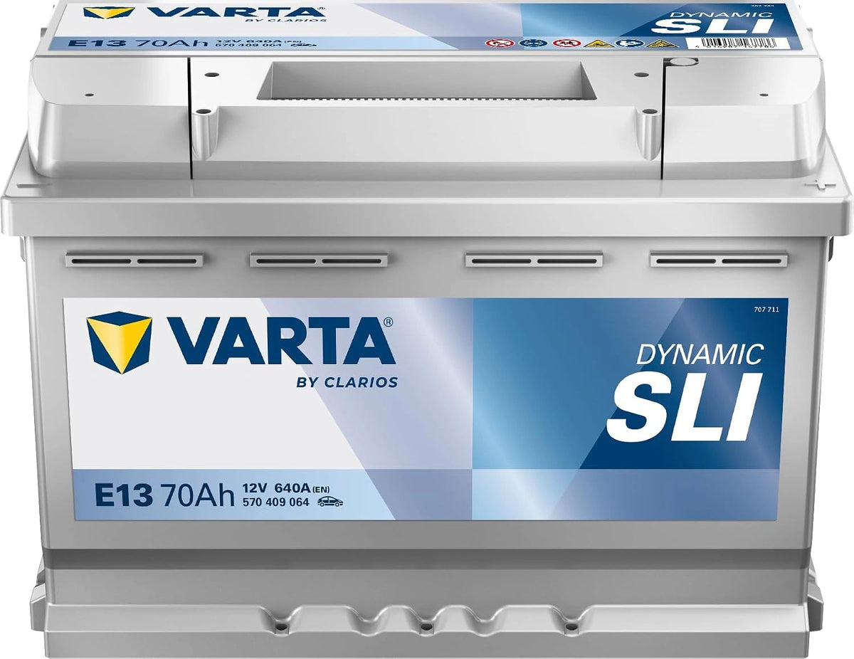 VARTA Akku E13, 70 Ah, 12 V, Schwarz