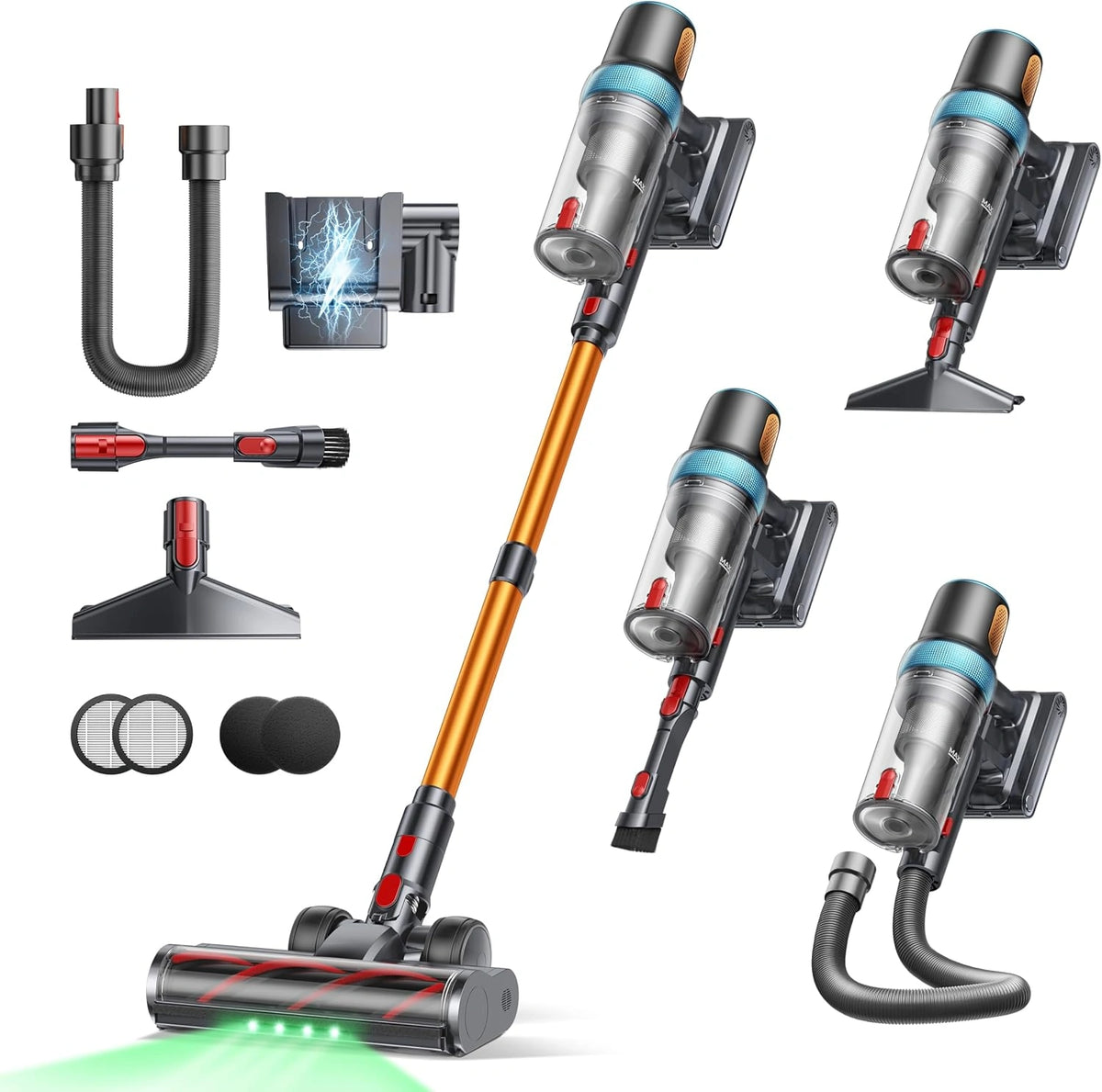 INTETURE Staubsauger 55KPA/650W/70Min