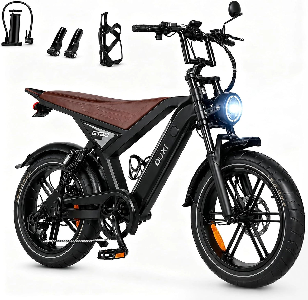 GEBIKE E-Bike, 20 Zoll, Reichweite bis 100 km, 15 Ah, 48 V