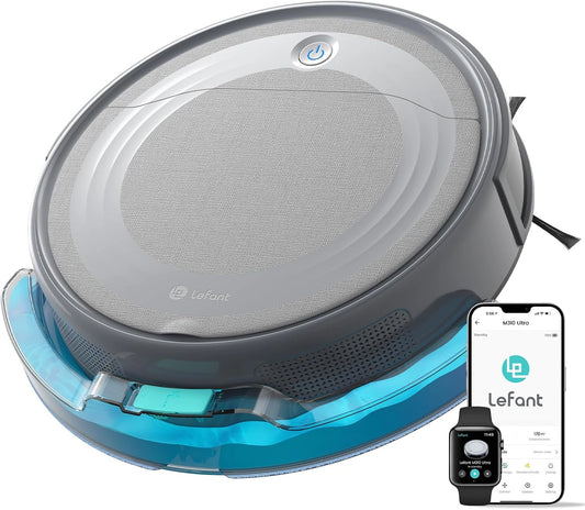 Robot aspirapolvere Lefant M310, Wi-Fi, grigio